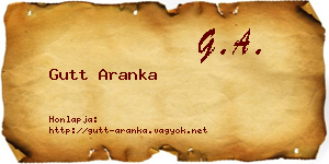 Gutt Aranka névjegykártya